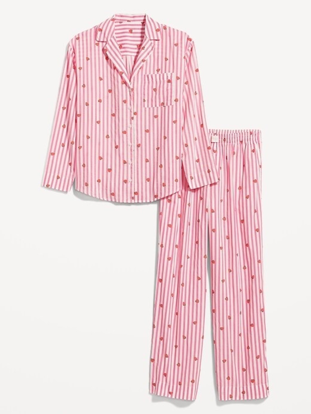 Old Navy strawberry pajamas 3 piece set
